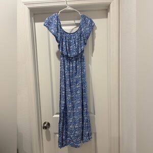Coolmee Blue Floral Dress